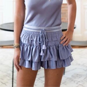 Shug Ruffle Tiered Mini Skirt